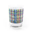 Hana Sungo　はなさんごのHand weaving-Blue2 Water Glass :front