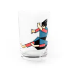 ずぅんの【ピパピ】Square kungfu master Water Glass :front