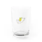 miii original shopのまったりねことたんぽぽ Water Glass :front