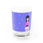 HAPPY MILK MARKETのPURPLE TRIANGLE GIRL グラス前面