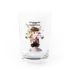 UNIREBORN WORKS ORIGINAL DESGIN SHOPのLET'S ENDURE NOW TO KEEP CHILDREN'S HOPES Water Glass :front