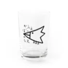 Cafe BAR カラスのCafeBARカラス　からす君ロゴ Water Glass :front