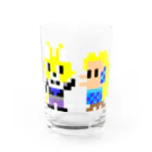 キャットＣのこうじょうけんがくのキャットC×アマビエ ドット Water Glass :front