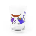 ほほらら工房 SUZURI支店のニンニンとジャージャー Water Glass :front