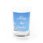 LuckyboysMuseum販売所 feat 010coffeeのcoffee in the sky Water Glass :front