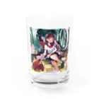 つるしまたつみのこの気持ちも洗い流して Water Glass :front