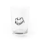 YURURI´･∀･｀のとなりにとろろ（黒） Water Glass :front