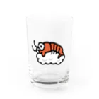 やなぶしのほんわかグッズのエビ寿司 Water Glass :front