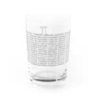 理系の円周率2221桁 Water Glass :front