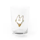 ホットなアイスのとけそうなねこ Water Glass :front