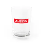 ALADDINのALADDIN LOGO RED Water Glass :front