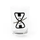 ☪Sleepy☪のおむすびカスタネット Water Glass :front