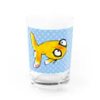 316(MIHIRO)の金魚の頂天眼ちゃん Water Glass :front