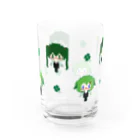 アピィ☘️文学少女人形Vtuberのグラス（BARクローバー） Water Glass :front