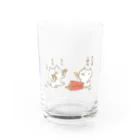 Hello Happy Catのにゃんズとポテチ Water Glass :front