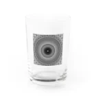 左の幾何学模様　series Water Glass :front