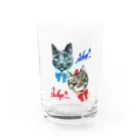 ＊あり＊の虹色創世記の青君&苺心ちゃん Water Glass :front