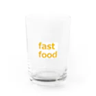 アメリカンベース のファストフード Water Glass :front