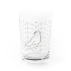 お腹すいたの鮭のことを考える熊 Water Glass :front