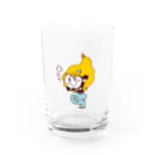 エガオーピンクのsuzuriショップのエガオー人魚さん Water Glass :front