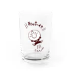 エガオーピンクのsuzuriショップの乾杯エガオーさん Water Glass :front