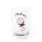 エガオーピンクのsuzuriショップの乾杯-クリアver. Water Glass :front