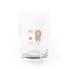 あいすちゃんのくまさんとぎゅうにゅう Water Glass :front