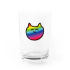 35のげーみんぐねこちゃん Water Glass :front