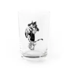 切り絵ariのにゃんこファイター Water Glass :front