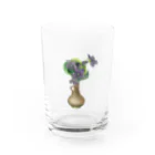 暗国の杜　SUZURI支店のスミレの小瓶 Water Glass :front