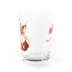 mofuwaのFOX TWINS(glass) Water Glass :front