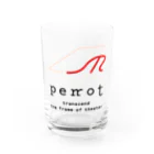 perrotのperrotロゴグッズ Water Glass :front