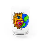 Micky's art _ Officialの地球に恋して　太陽バージョン　グラス Water Glass :front