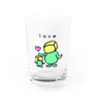 かくたろう Kakutaro cubemanのちょいメタ 角太郎 Kakutaro【love】 Water Glass :front