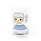 7030ナオミオ百貨の山子-名前入り- Water Glass :front