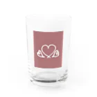 mri___のheart Water Glass :front