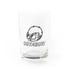 ku-huku_taro-のおしゃぶり君（黒） Water Glass :front