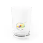 すこやかのフルーツクリームあんみつ Water Glass :front