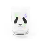 松村有莉の店のパンダの顔グッズ Water Glass :front