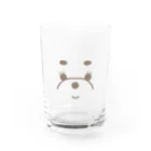 わたあめわんこしょっぷのほほえむ、わたあめわんこ Water Glass :front