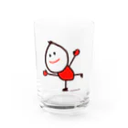 chyumonのスケートくん Water Glass :front