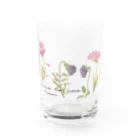 きたがわじゅりの庭の花 Water Glass :front