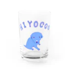 NIKORASU GOのわんこデザイン「ひよっこ」（Tシャツ・パーカー・グッズ・ETC） Water Glass :front