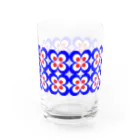 矢吹美紀の60s風　レトロ柄　その１ Water Glass :front