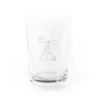 いちごのネコのたけのこねこ Water Glass :front