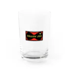 YellowJupのYJ 蝶ネクBOXロゴ グラス Water Glass :front