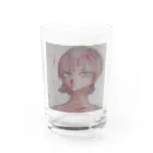 しゃもねこのエモい鼻血ちゃん Water Glass :front