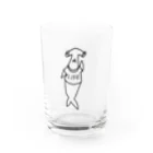 hachinanaのしゅもくざめさん Water Glass :front