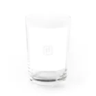 rilybiiのチューリップ🌷ピンク×ホワイト Water Glass :front