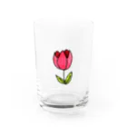 iroのそこら辺のチューリップ Water Glass :front